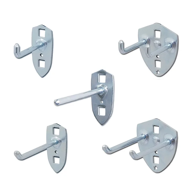 

25Pcs Wire-Wrap Board Hardware Tool Rack Tool Hanging Plate Wall Screwdriver Rack Hanging Plate Hook Shelf Display Stand
