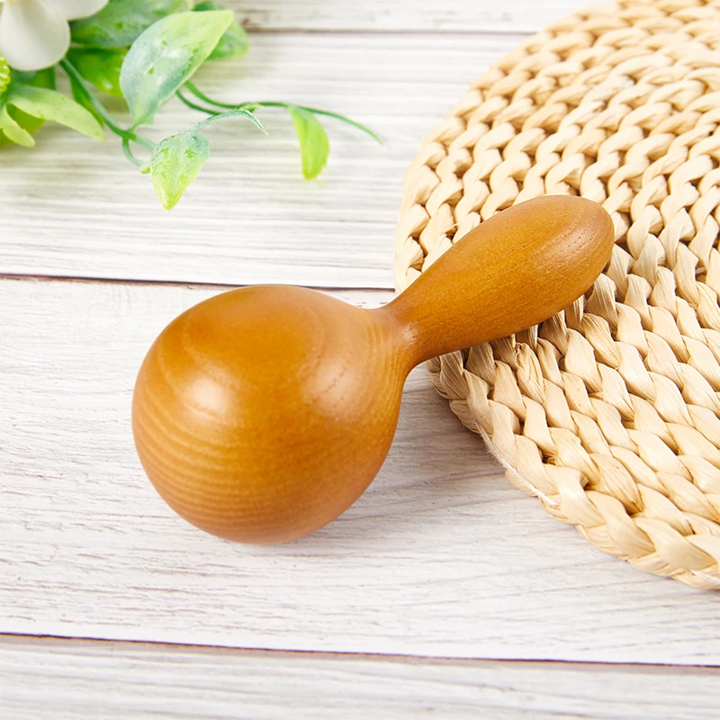 

Wooden Massager Essential Oil Massage Stick Body Spa Meridian Tapping Massage Hammer Wood Therapy Relaxation Round Ball Massager