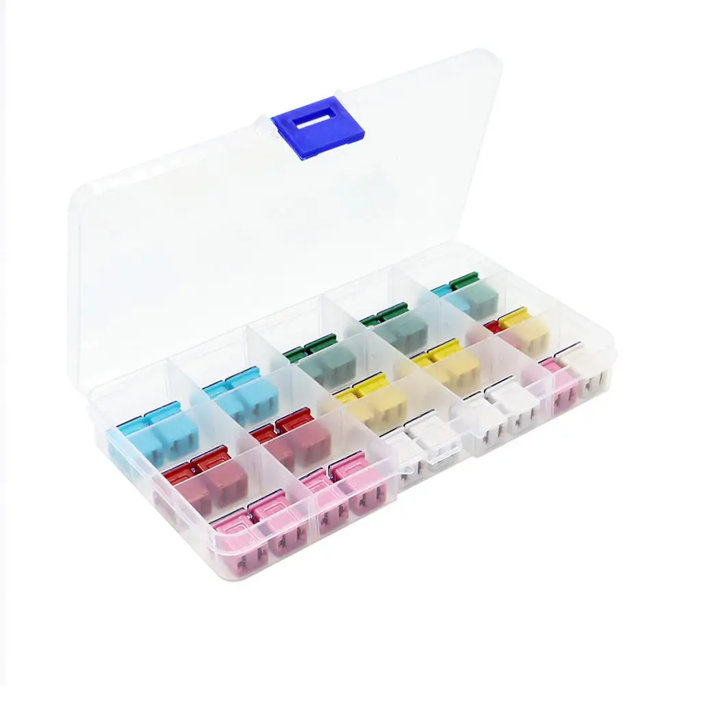 

Mini 15 Cell LOW PROFILE Fuses Assortment Kit for Car, Truck, SUV, Boat