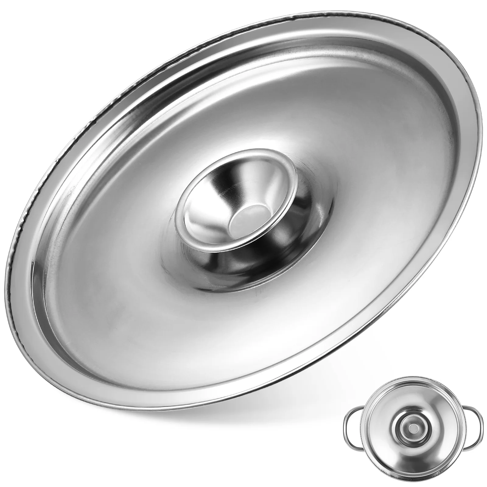 

Stainless Steel Cylinder Head Pot Covers Universal Lid Pots Pans Household Lids Cooking