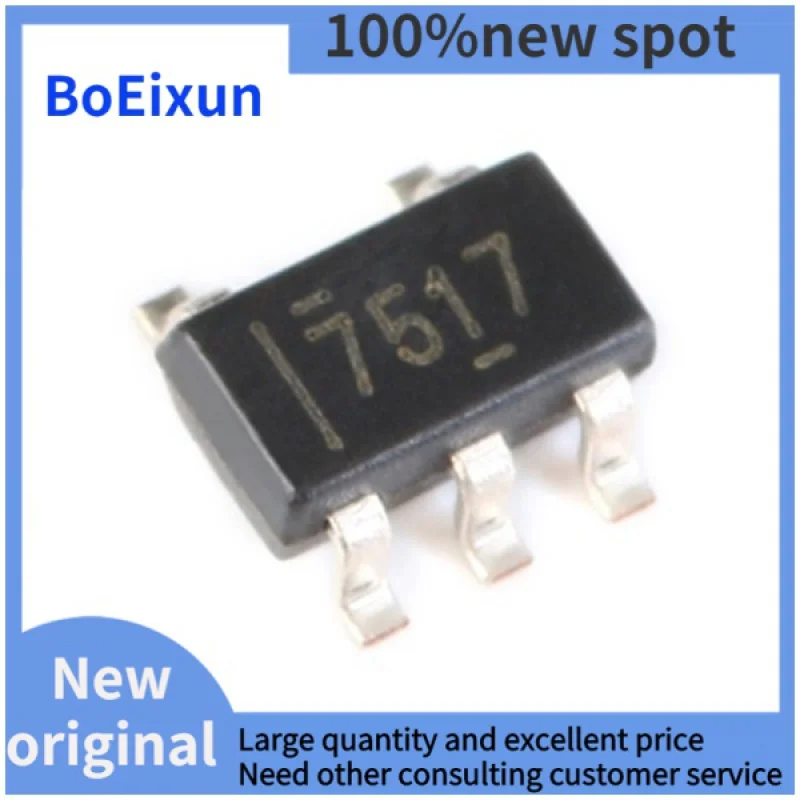 

100%Genuine Original UCC27517DBVR SOT23-5 Single Channel High Speed Low Side Gate Driver Chip Silk Screen7517