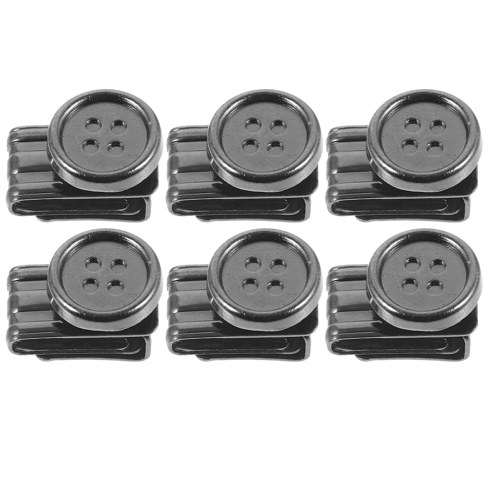 6-шт. женские ремни для джинсов шапок пуговицы зажимы подтяжек держатель булавок