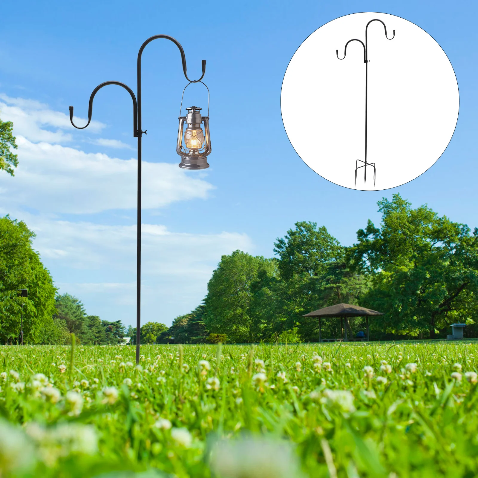 Крючок для пастухов кормушка птиц садовая вешалка держатель уличного фонаря