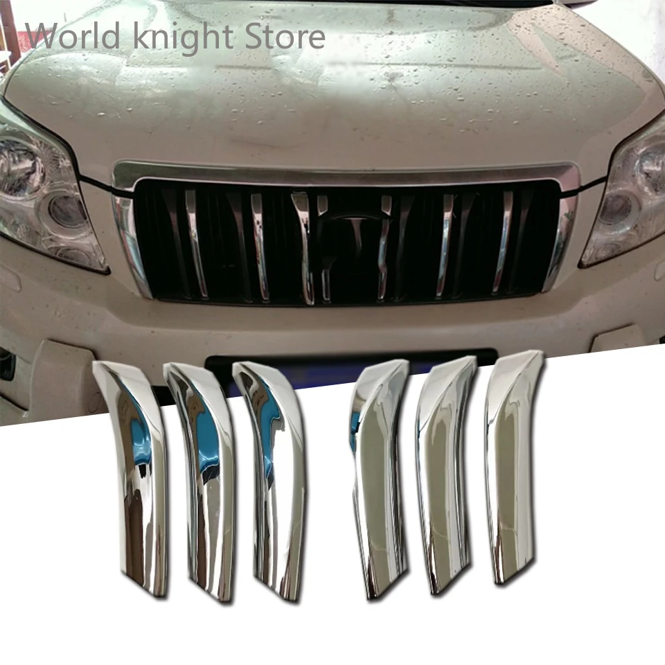 

Передняя решетка радиатора для Toyota Land Cruiser Prado 150, 2010, 2011, 2012, 2013, автомобильные аксессуары, наклейка на передний бампер радиатора из АБС-пласти...