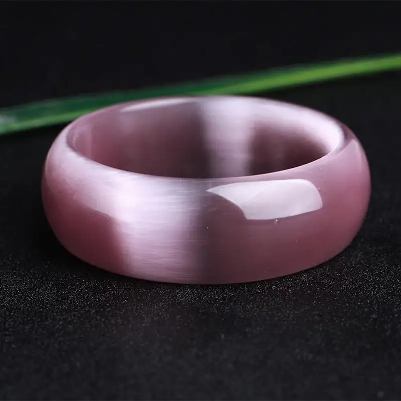 

New Light Purple Opal Bracelet Bright Wide Version Thick Jade Bracelet
