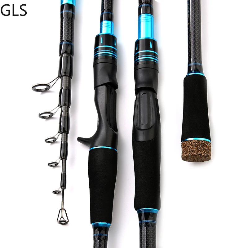

GLS 1.8M 2.1M 2.4M 2.7M 3.0M 3.6M Spinning Casting Fishing Rod Saltwater/Freshwater Trout Carbon Telescopic Lure Rod
