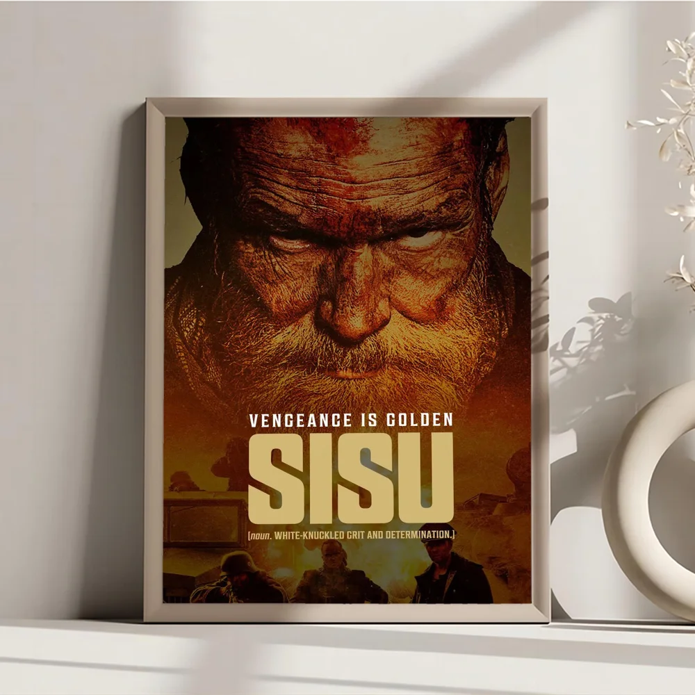 New Action Movie Sisu Vintage Posters Sticky Room Home Bar Cafe Decor Kawaii