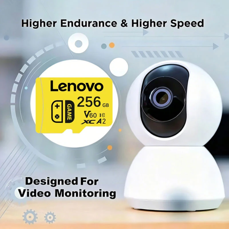 Фото Оригинальная карта памяти Lenovo Micro TF SD большой емкости 64 ГБ/128 ГБ U3 4K для телефона, камеры, планшета, ПК, Nintendo Switch, 256 ГБ/512 ГБ №2