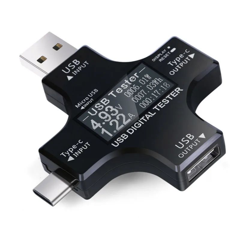 

Многофункциональный тестер Usb Type-C PD, тестер зарядного устройства, цифровой дисплей постоянного тока, амперметр напряжения, измерительный и...