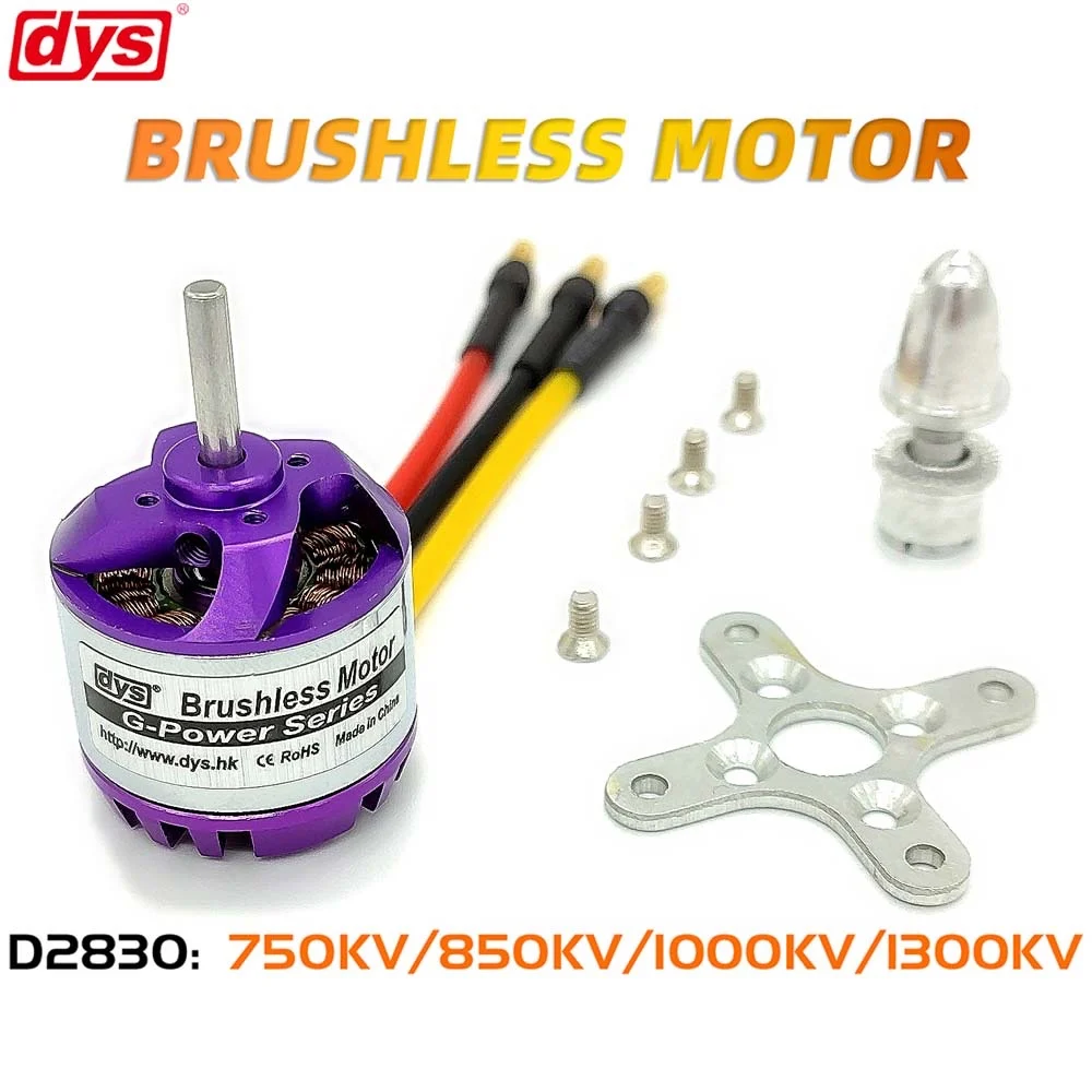 

Dys Original D2830 2830 750KV 850KV 1000KV 1300KV Brushless Motor 2-4s, Used For RC Aircraft Multi Helicopter Leading Motor