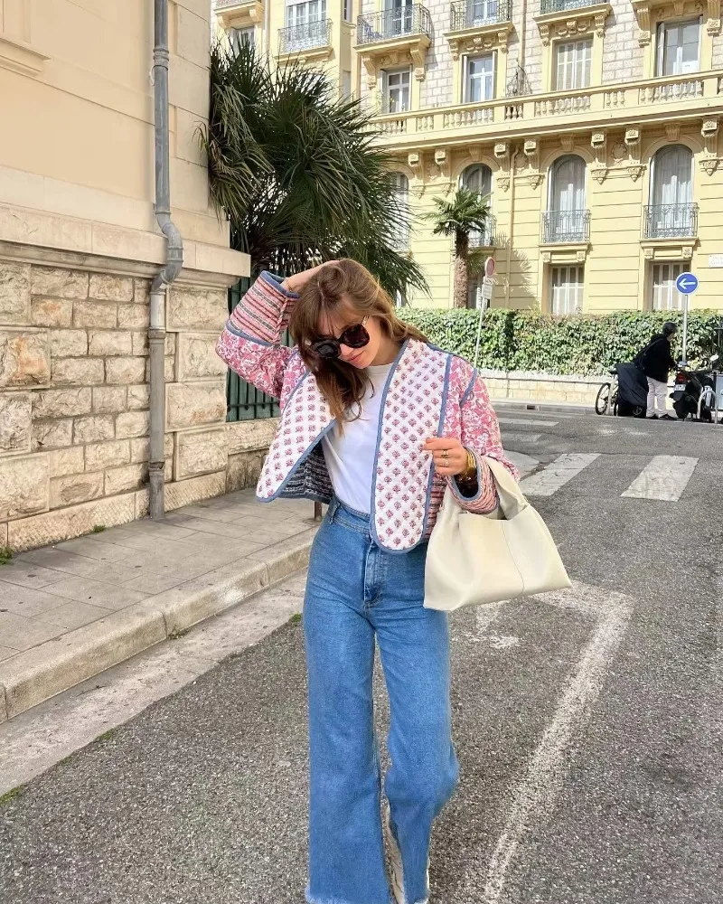 Зимняя Повседневная Женская парка кардиган с цветным блокировкой в маленькой