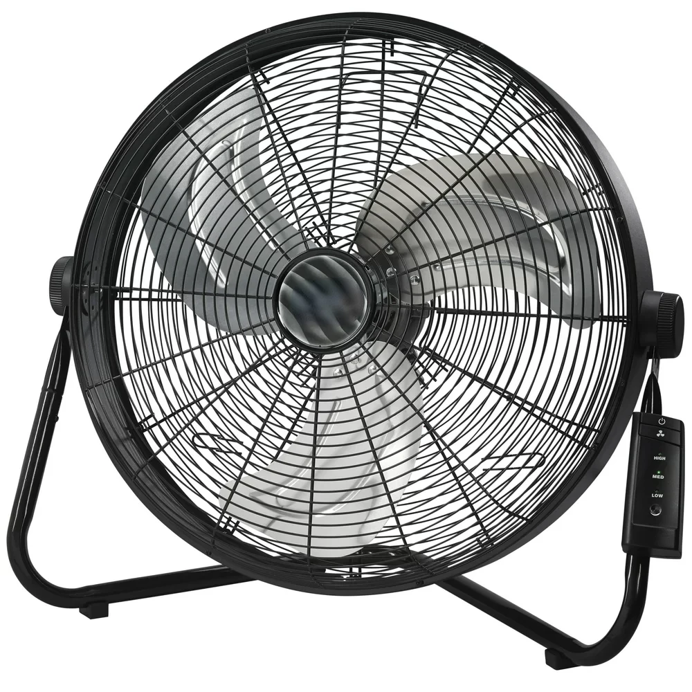 

Pivoting High Velocity Floor Fan with Wall Mount Option and Remote, H20685