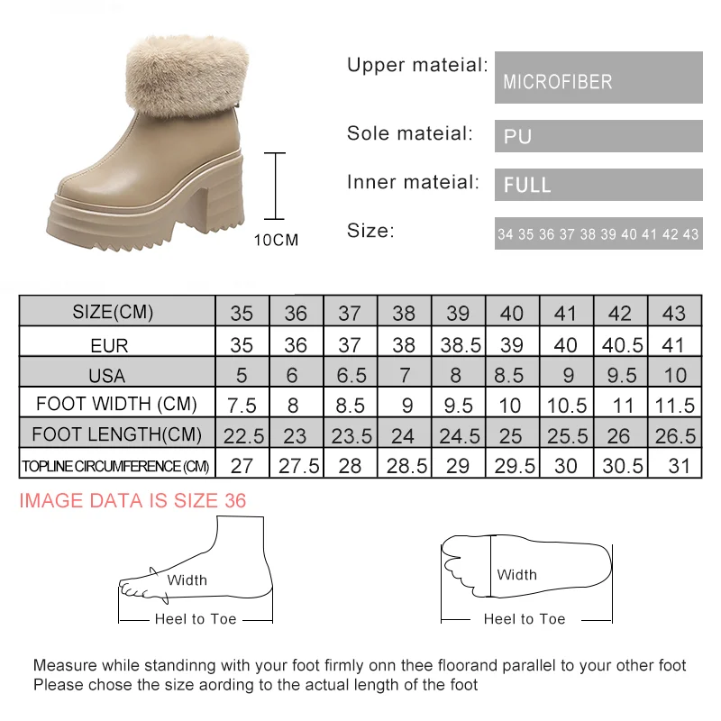 AIYUQI Women Ankle Boots Platform Fashion 2023 Winter New High-heel Women Short Boots Korean Version Eversion Fur Ladies Booties