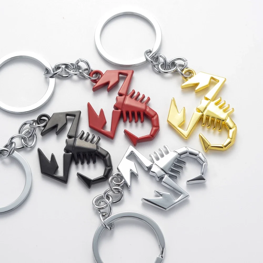 Для Scorpion Fiat 124 131 Aegea Doblo Panda Uno металлический автомобильный брелок креативный