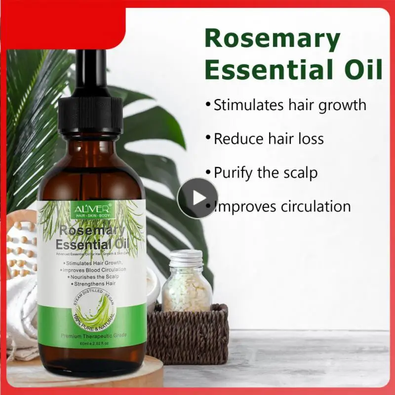 

Rosemary Hair Growth Serum Anti Hair Loss Essential Oil Fast Regrowth Products Repair Damaged Thinning Hair Care For Men Women