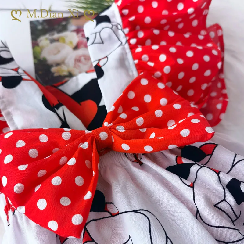 Комбинезон детский летний из хлопка и поплина с рюшами бантом на шее | Детская