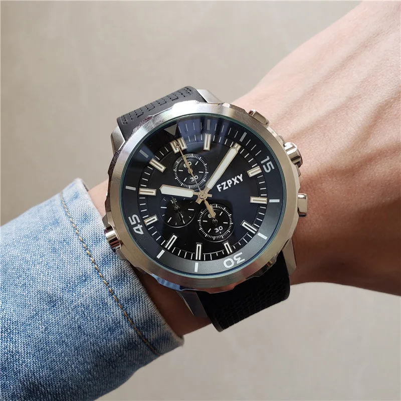 

ICA05 Casual Sport Watches for Men Top Brand Luxury Military Leather Wrist Watch Man Clock Fashion Chronograph Wristwatch AAA