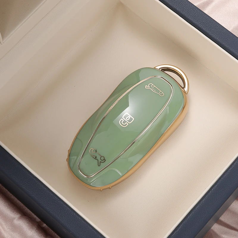 Чехол для ключа Tesla Model S 3X3 роскошный мягкий ТПУ чехол с полным покрытием