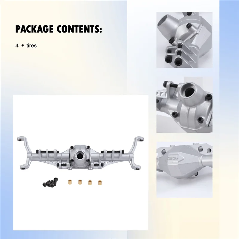 Фото Металлический корпус портальной оси Currie F9 для RC 1,9 UTB AXI03004 №3