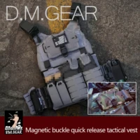 dmgear magnetic tactical vest molle module outdoor vest combination with mobile phone chest bag