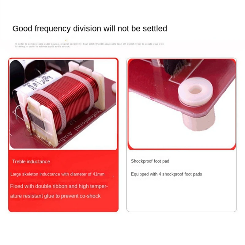 

450W Hi-Low 2-Way Audio Divider Plastic HIFI Divider 2-Way Frequency Divider High Bass Divider Hifi High Fidelity Divider Filter