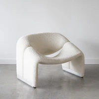 single lamb like sofa lazy sofa tatami living room balcony leisure sofa recliner ins light luxury bedroom chair designer