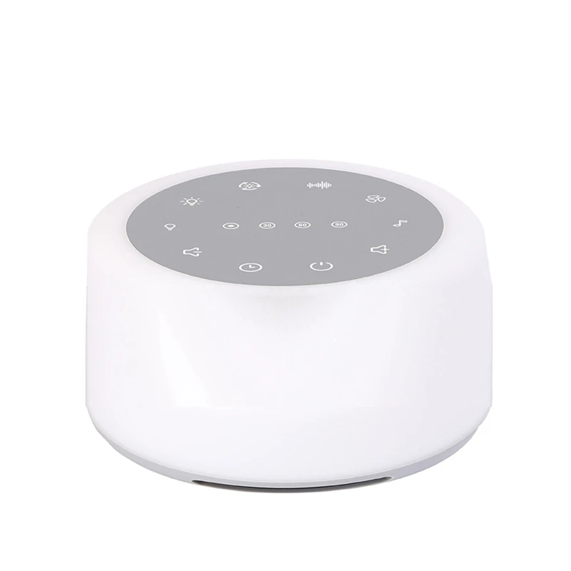 

White Noise Machine White Noise Baby Sound Machine With 7 Colour Night Light 24 Sounds Anxiety Relief