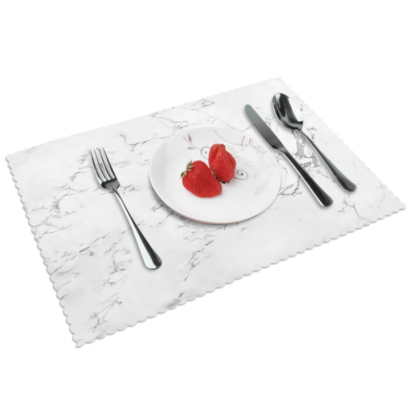 

Marble Texture Placemats for Dining Table 12 x 18 inches Heat Resistant Table Placemats Set of 4 for Kitchen Dining Table