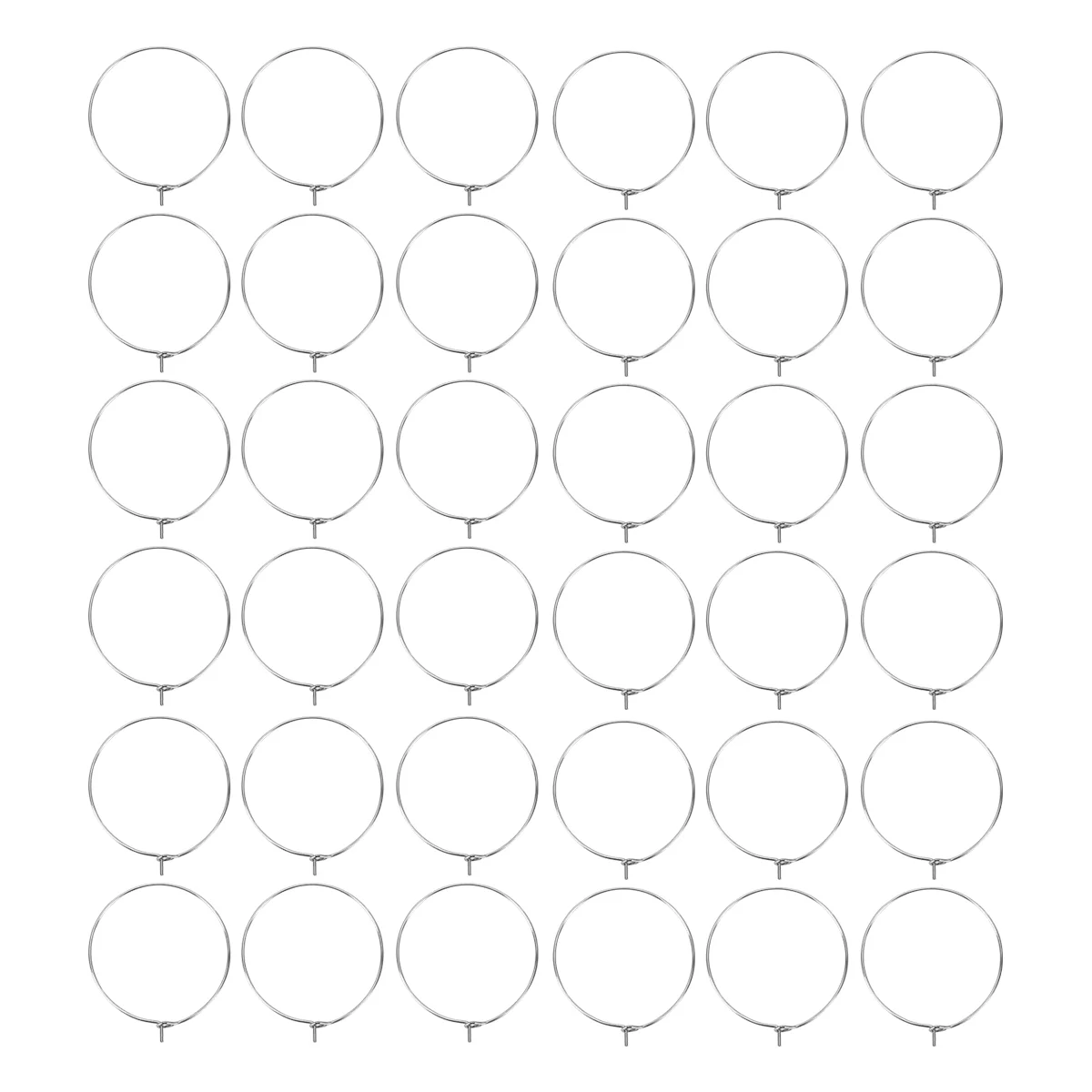 

150pcs Wire Charm Rings Earring Breads Open for Distinguish Wire Glasses Making Jewelry Project Parties Wedding Evening Favor