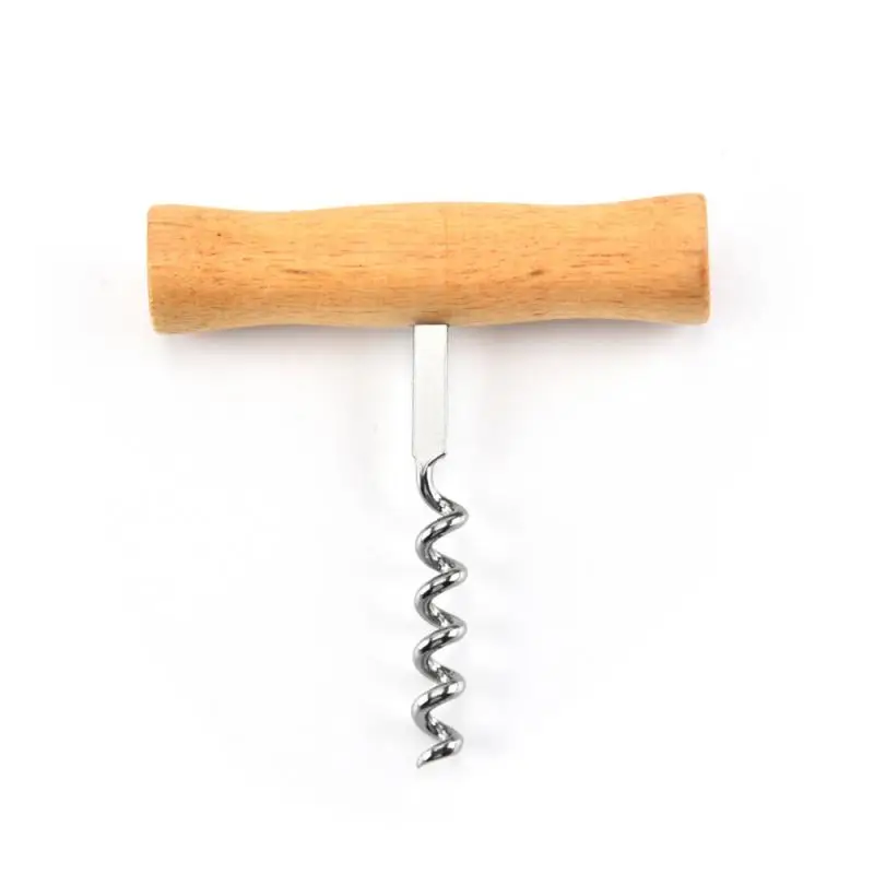 

3 шт., штопор из нержавеющей стали с деревянной ручкой