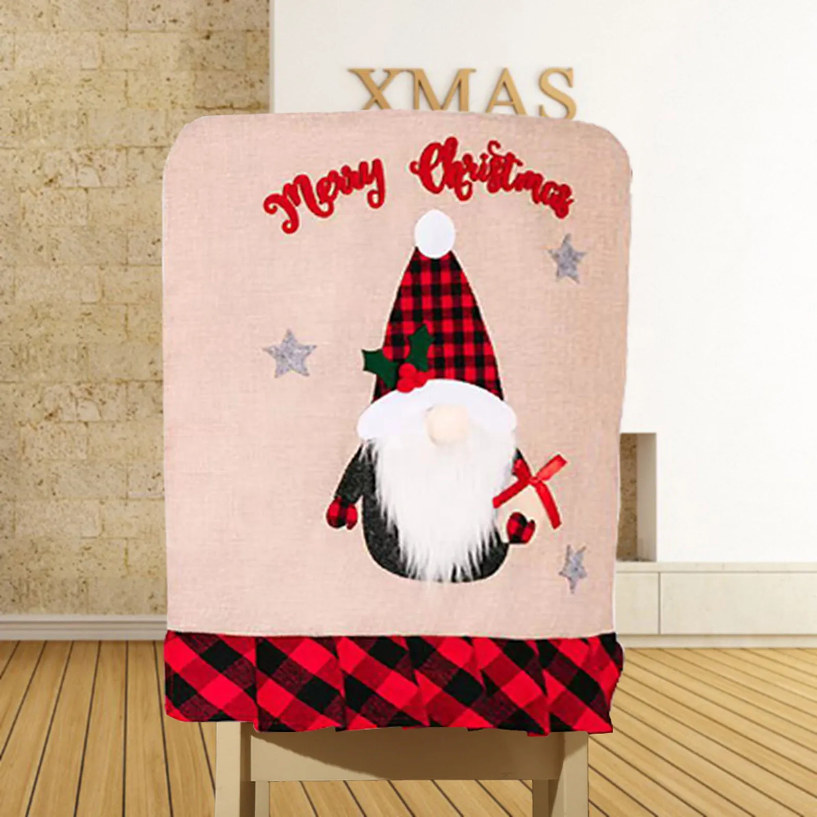 

1 шт. чехол на спинку стула для столовой, рождественского ужина в виде Санта-Клауса, снеговика, чехол на стул для кухни, отеля, праздника, вече...