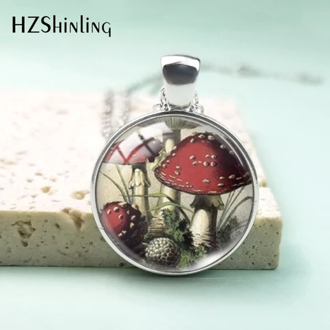 HZSHINLING Красное ожерелье с грибами