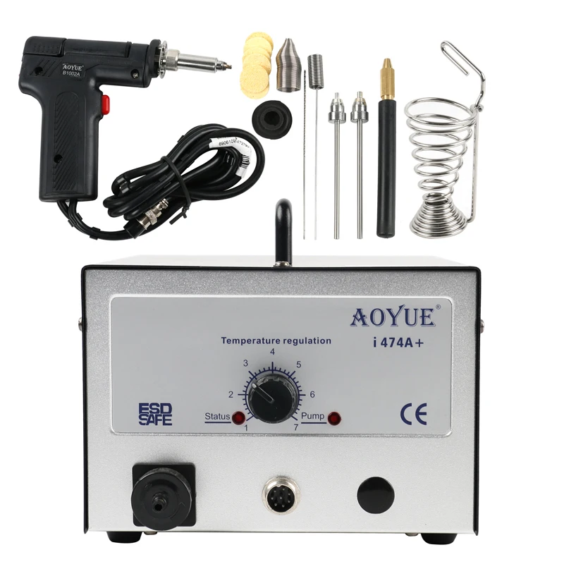 

AOYUE 474A+ Upgrade I474A+ BGA Desoldering Station Electric Vacuum Desoldering Pump Solder Sucker Gun Adjustable Temperature