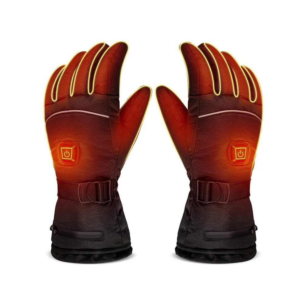 

Electric Heating Skiing Gloves Heated Gloves for Men Women Touchscreen Thickened Winter Thermal Gloves for Riding Skiing