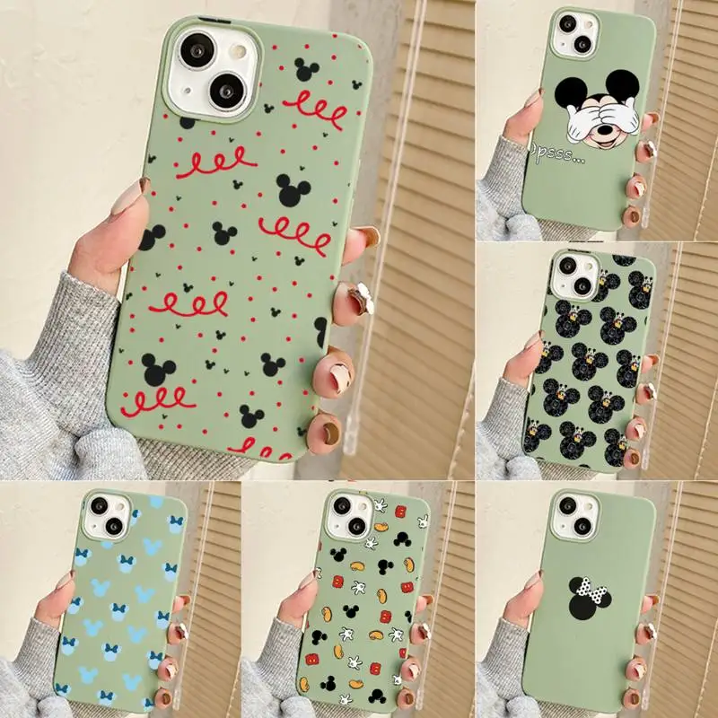 

Cute Cartoon Diseny Mickey Phone Case For Iphone 7 8 Plus X Xr Xs 11 12 13 Se2020 Mini Mobile Iphones 14 Pro Max Case