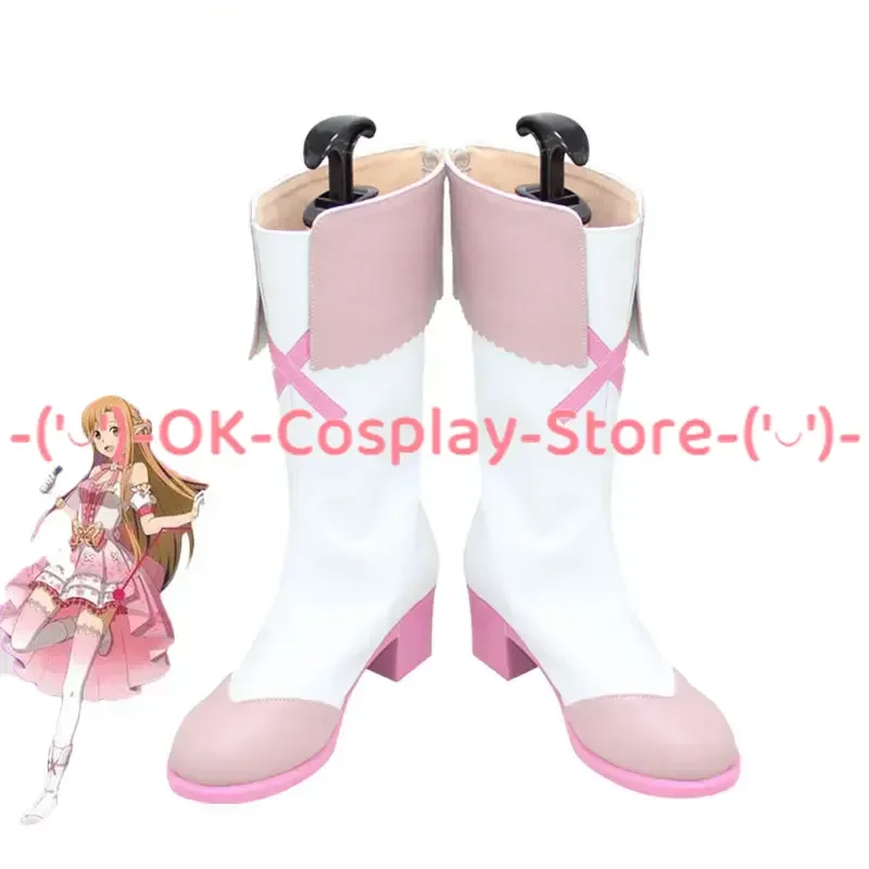 Yuki костюм Asuna для косплея (костюмированных игр) Shoes обувь Хэллоуина искусственная