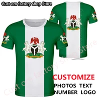 nigeria t shirt diy free custom name black t shirt nigeria jersey nation flag guinea text photo nigerian casual tshirt clothing