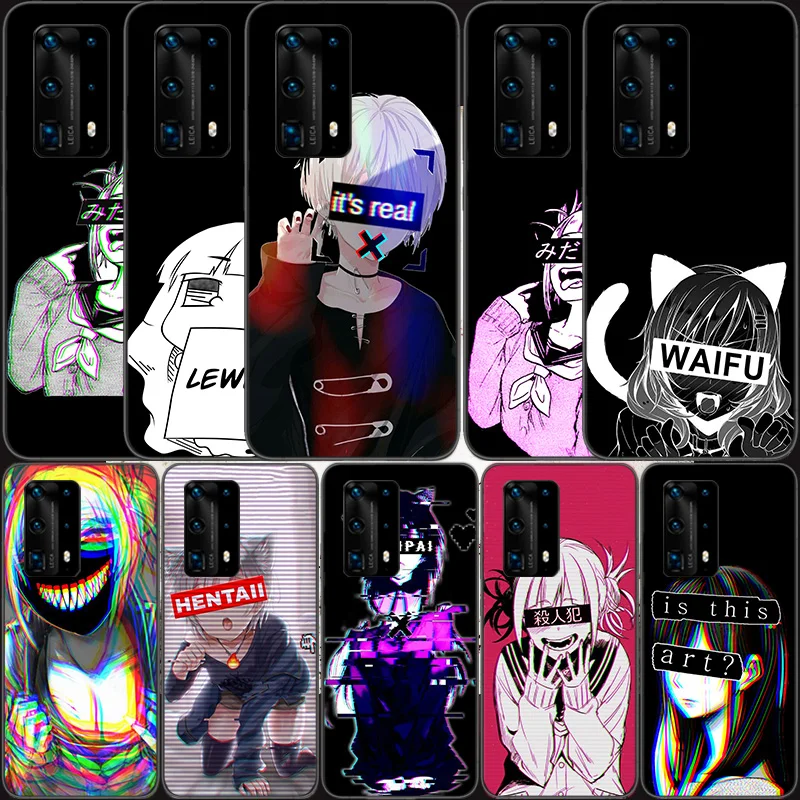 

Anime Aesthetic Senpai San Soft Clear Phone Case For Huawei P30 Lite P10 P20 P40 P50 Pro Mate 40 Pro 30 20 10 Lite Cover Silicon