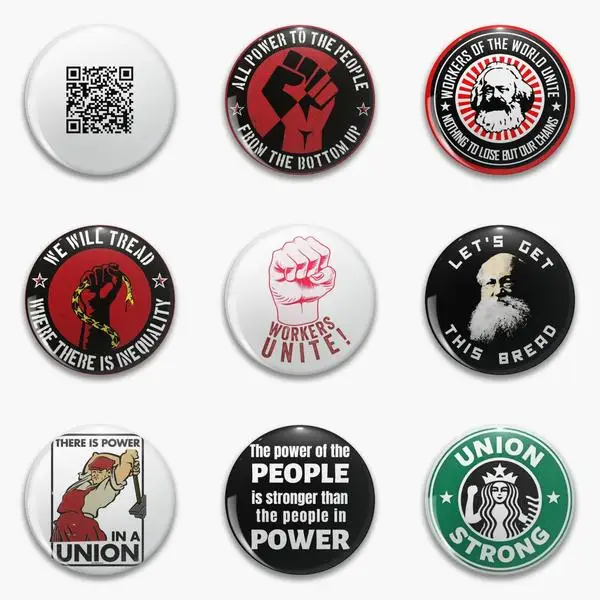

Workers Unite For Pdf Of The Communist Manifesto Marx And Engels Soft Button Pin Customizable Gift Cute Creative Women Jewelry