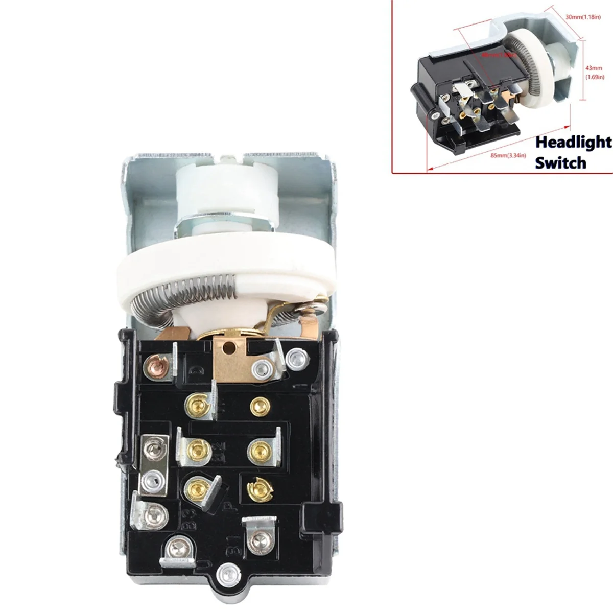 Аналоговый переключатель фар установленный на приборной панели подходящий для