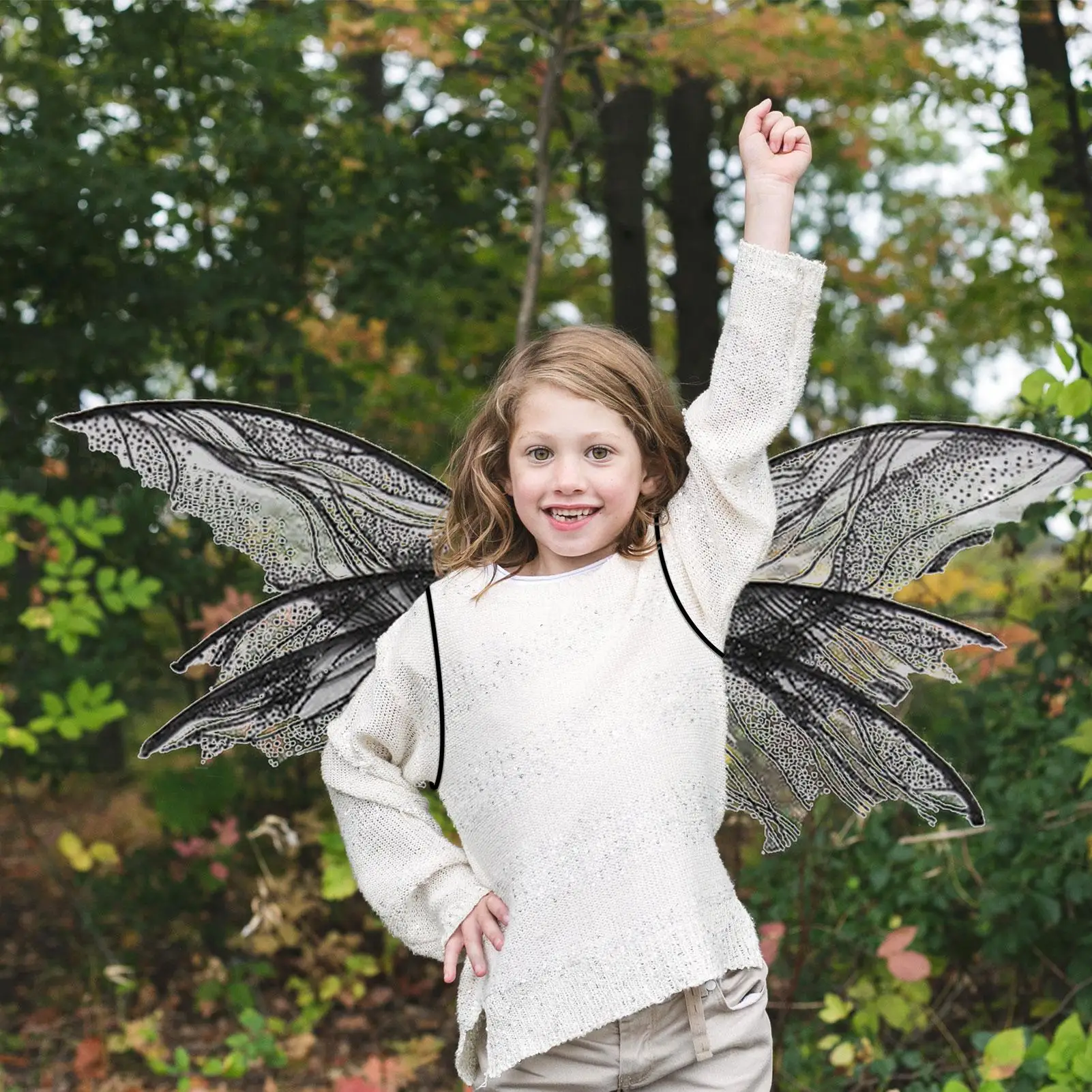 

Fairy Wings | Butterfly Wing with Elastic Straps Fixed Firmly | Angel Wing Halloween Cosplay Costume