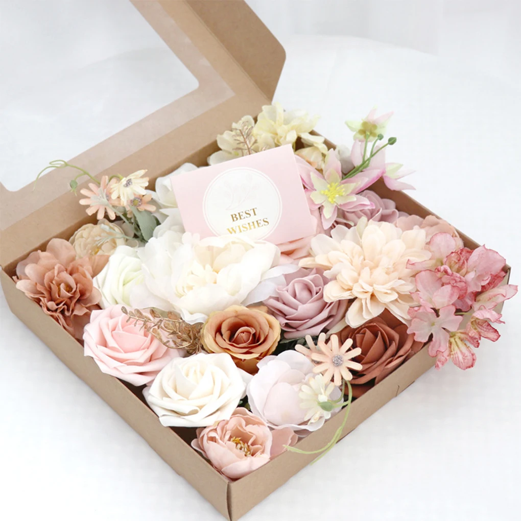 

Romantic Wedding Rose Bouquet - Elegant Long-lasting Durability Low Maintenance Artificial Flowers