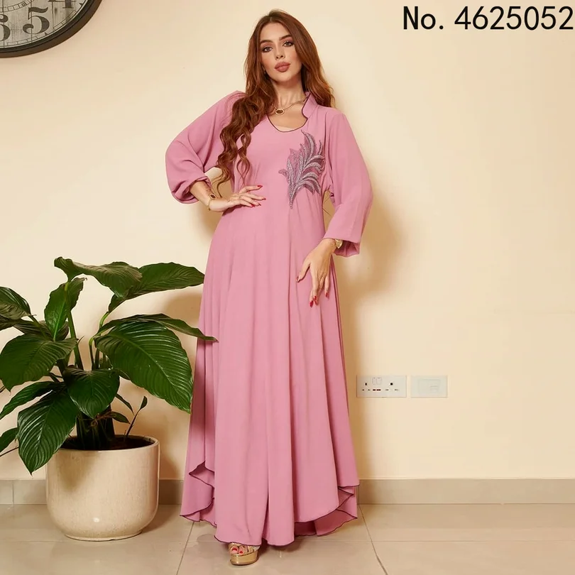 

Ramadan Eid Mubarak Abayas For Women Caftan Marocain Abaya Dubai Turkey Islam Muslim Dress Robe Longue Musulmane Djellaba Femme