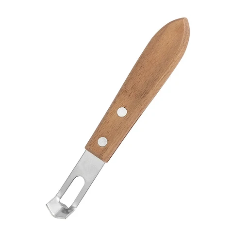 Канальный нож, инструмент для украшения коктейля, цитрусового, дерева и нержавеющей стали с заклепками
