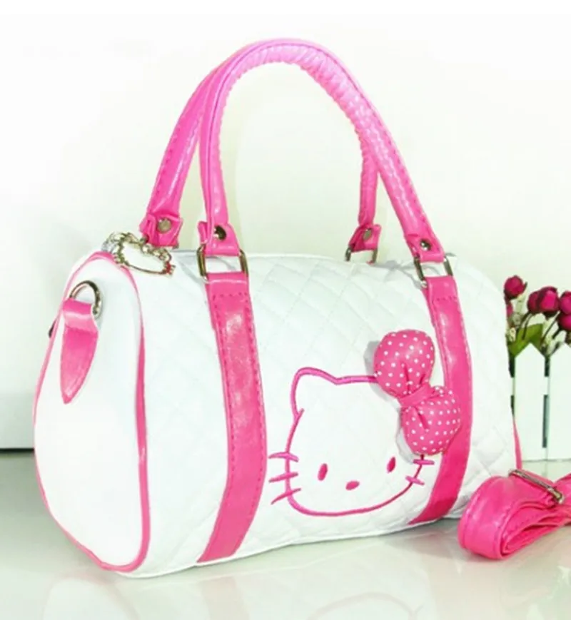 

2022 new cartoon handbag diagonal bag PU white cosmetic storage bag