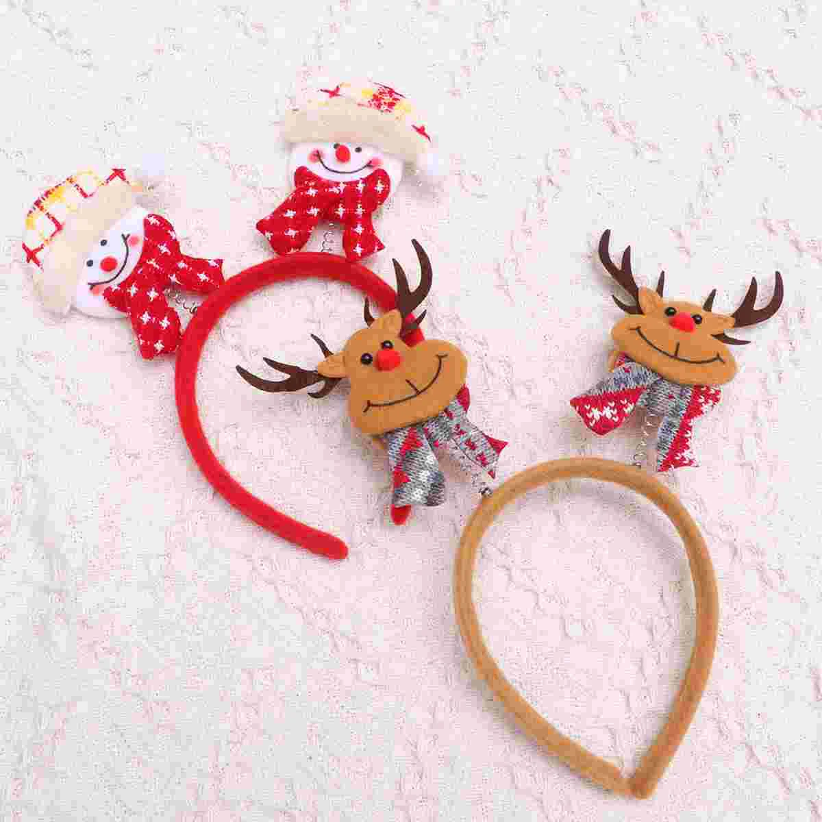 

Headband Christmas Hairheaddress Reindeer Hoopsanta Party Headbands Hairband Decor Elk Headwear Holiday Adult Antler