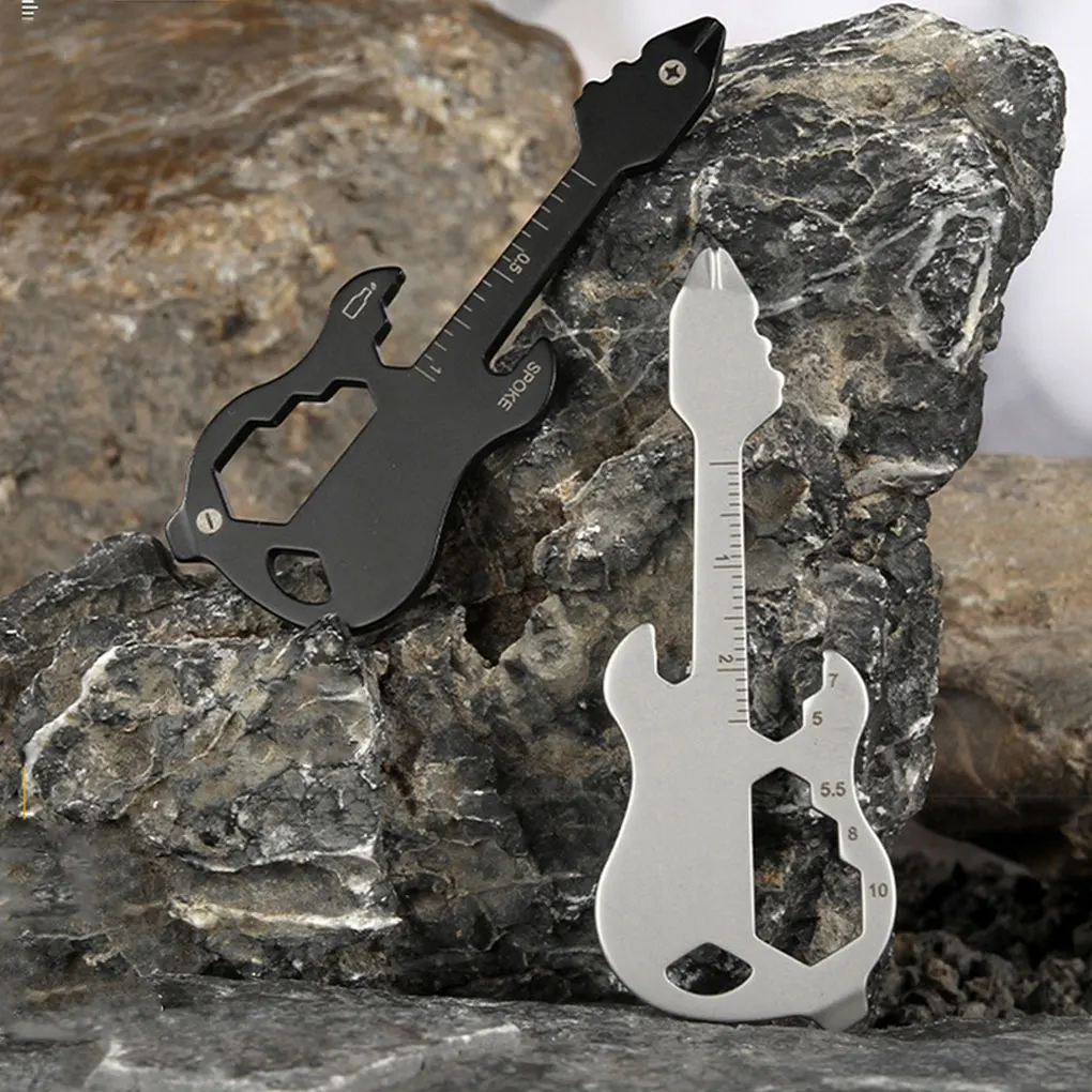 

Card Guitar Tool Practical Opener Wrench with Scale Gadget Accessories