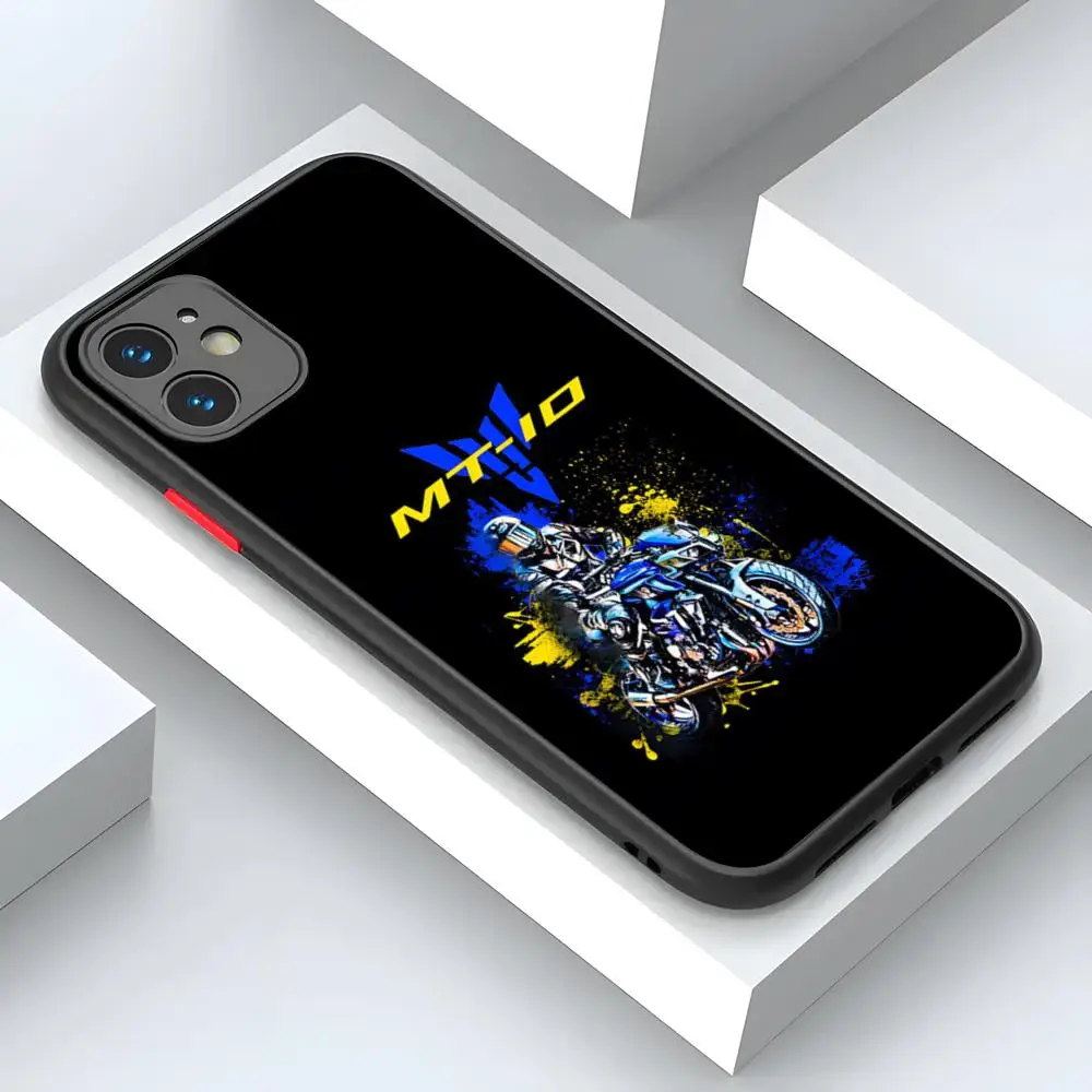Чехол для телефона iPhone 15 14 12 мотоциклетная модель 13 11 Pro Max XR XS Mini X 7 8 Plus матовый