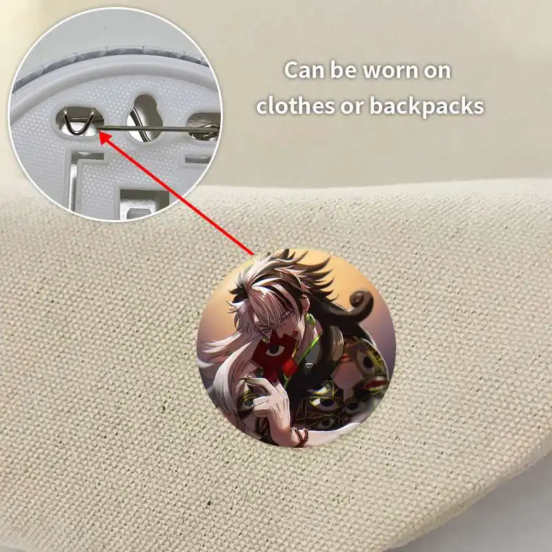 Аниме персонажи игры Alter Ego Ashiya Douman мягкая брошь на пуговицах значок с якорем