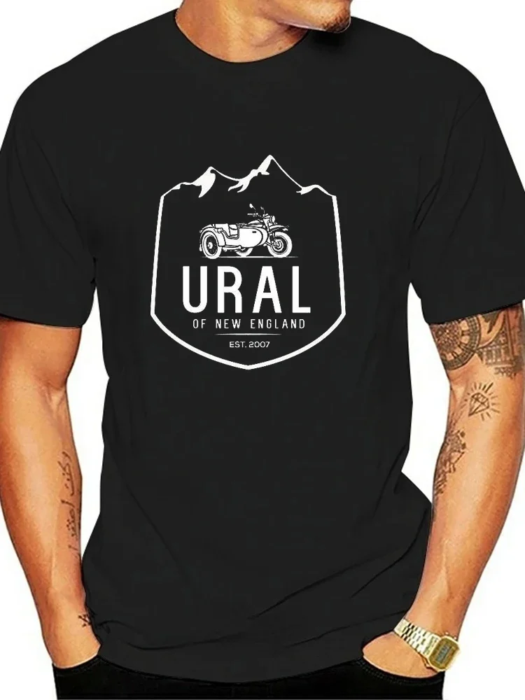 Футболка мужская с графическим принтом Урал хлопковая тенниска изображением